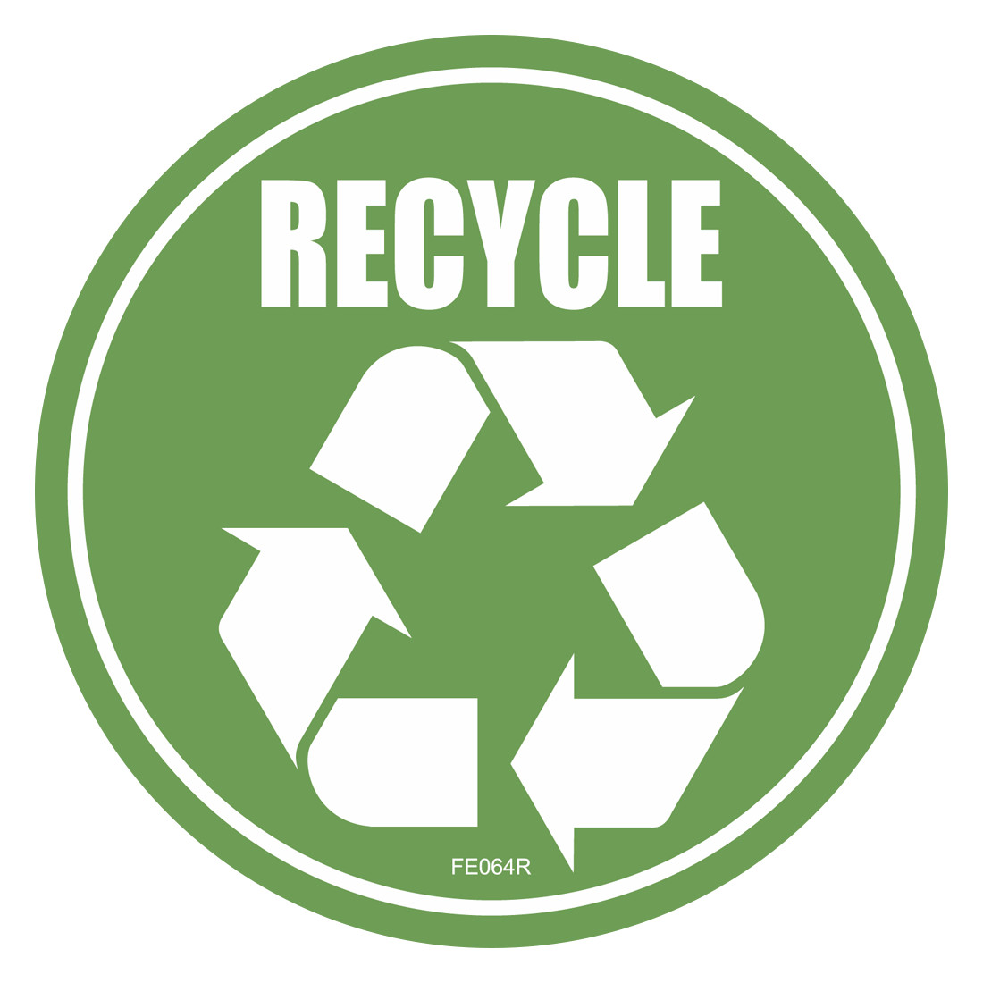 Trash Recycle Sticker - Home Office Container Symbol Vinyl Decal Choose Size gallery