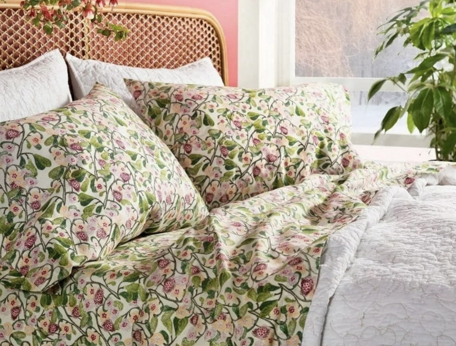 Target Opalhouse Floral Vines Full Size Bedding Sheets & 2 Pillow Cs gallery