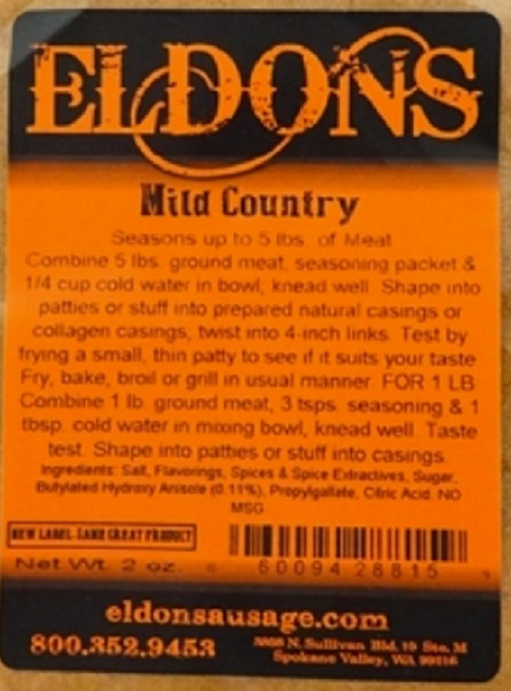 Mild Country Breakfast Sausage Seasoning Spices with Cure Seasons 5 Pounds #8815 gallery