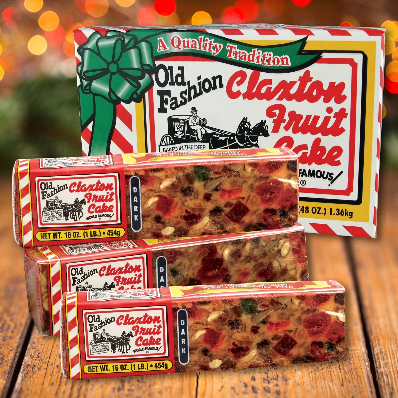 Claxton Fruit Cake 3-1 Lb. DARK - Shipped Direct From Claxton Bakery, Inc. gallery