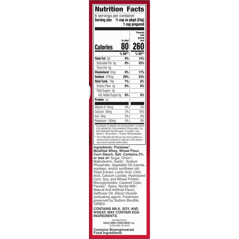 12 Pack Hamburger Helper Potatoes Stroganoff Family Meal Easy Cook 5 Ounce gallery