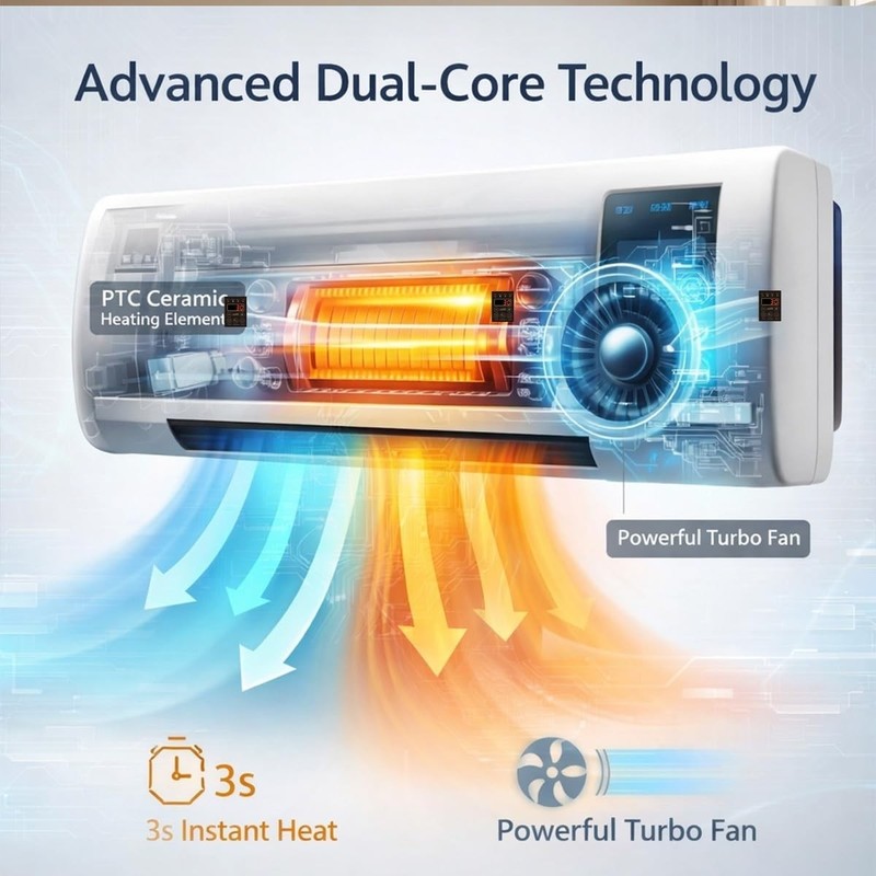 2 in1 Portable Air Conditioner and Electric Heater for Room Heating and Cooling gallery