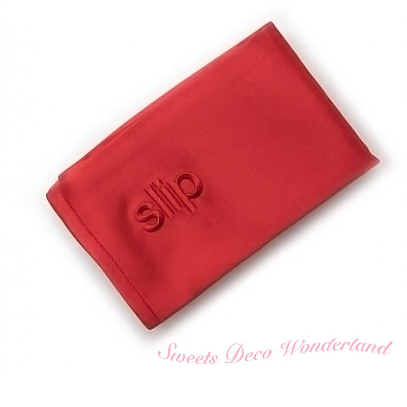 100% AUTHENTIC SLIP FOR BEAUTY SLEEP RED PURE SILK PILLOWCASE + SLEEP MASK BNIB gallery