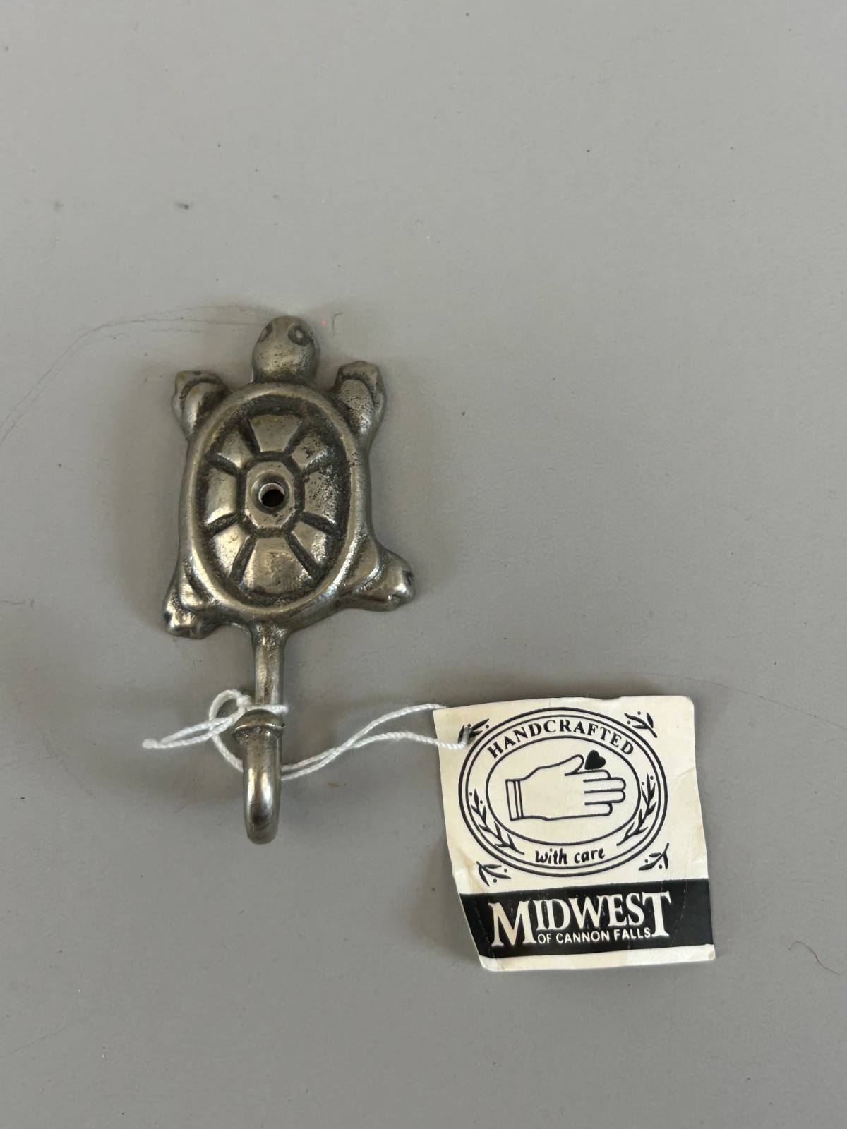 Metal Sea Turtle Wall Hook Silver Tone Midwest Cannon Falls New w/ Tag No Screw gallery