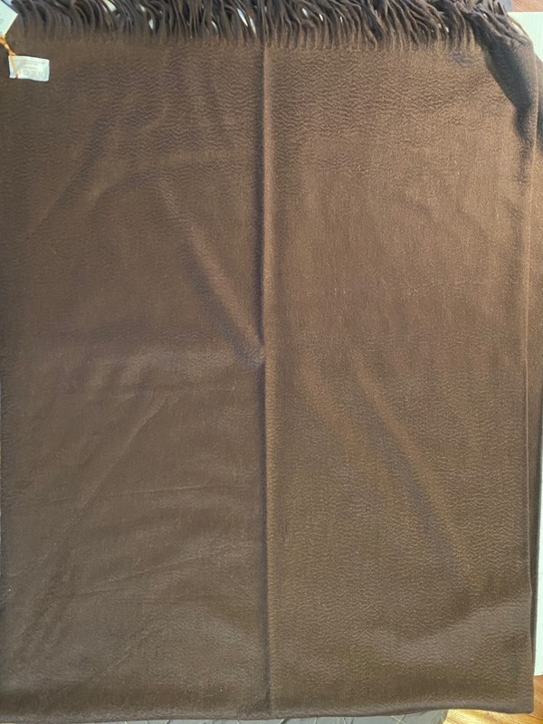 BEGG & CO Arran Cashmere Throw - chocolate gallery