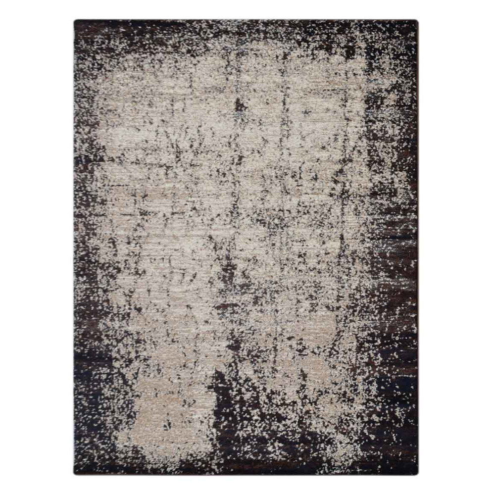 Machine Woven Heat Set Polypropylene Area Rug Contemporary Beige Brown BBH Homes gallery