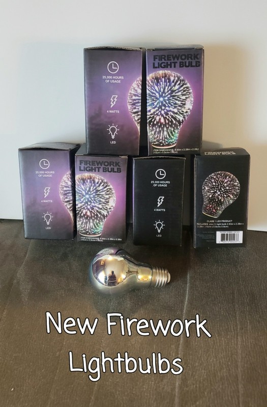 Colorful Firework LED Light Bulb 3D Indoor 110V 4W, 25,000 hrs. Standard Base gallery