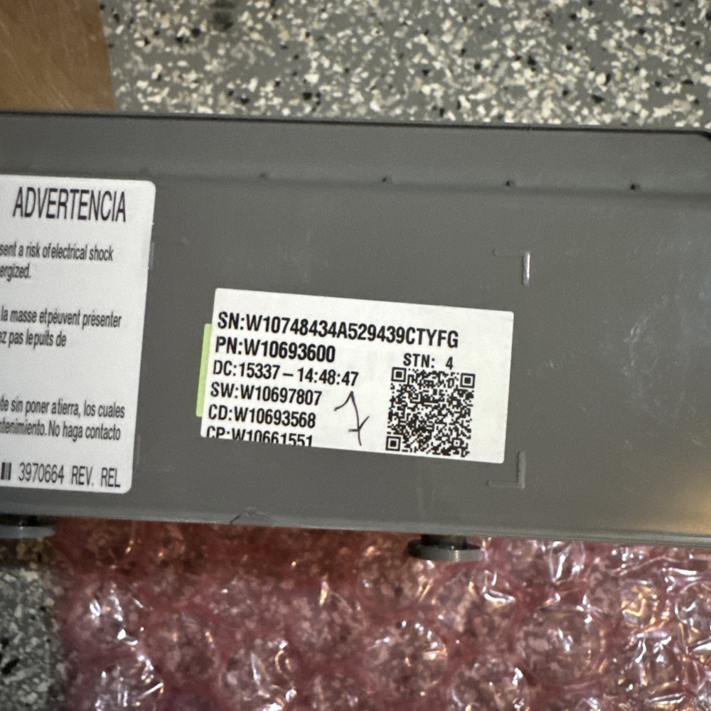 Whirlpool Washer WPW10693600 W10693600 Control Board
