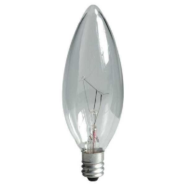 4 GE 60w Decorative B Type Multi Use Candelabra Base 540 Lumen Crystal Clear 4PK gallery
