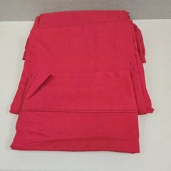 Deep Red Solid Color 3-pc Twin Bed Sheet Set – Brand New