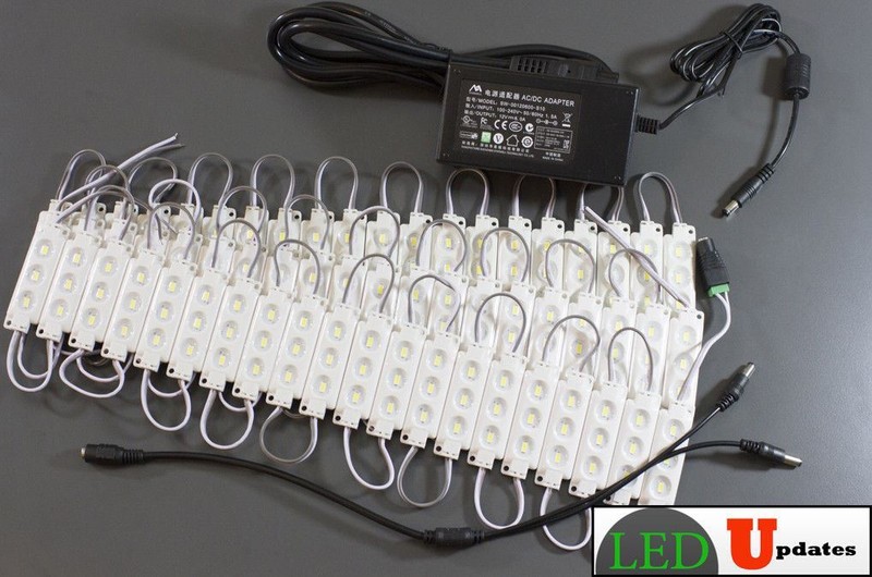 LEDupdates Brightest Store front LED Window Light module with UL power supply gallery