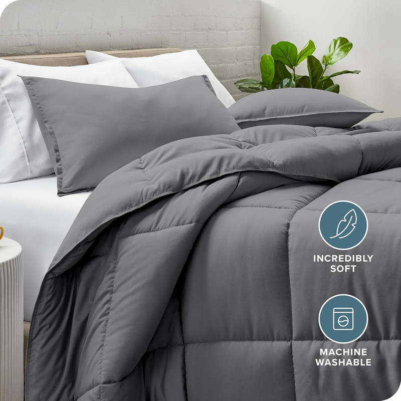 Comforter Set - Twin Extra Long Size - Ultra-Soft - Goose down Alternative - Pre gallery