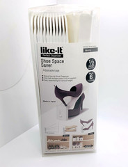 New Like-it Space Saving Adjustable Shoe Organizer – 6 Pack Made in Japan SH-01L