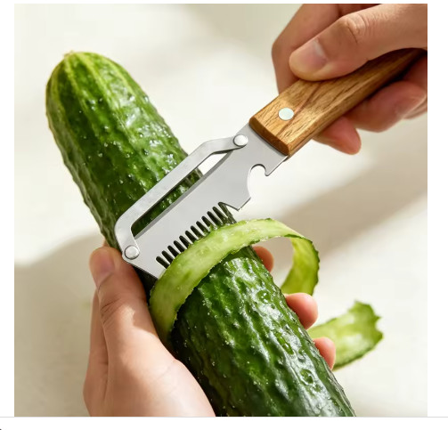 NEW 2 in 1 Multi-Functional Vegetable Peeler for Kitchen Stainless Steel Peeler gallery