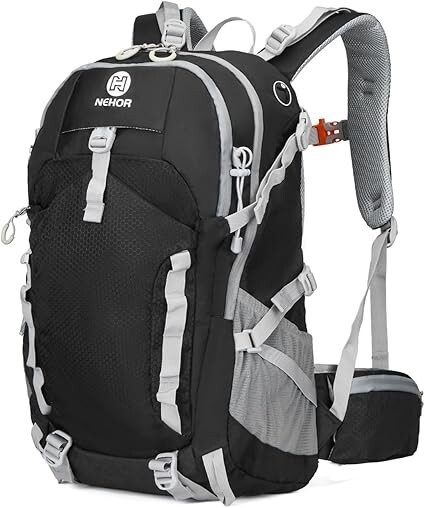 Hiking Backpack, 40L Lightweight Camping Backpack with Rain Cover, Water proof.