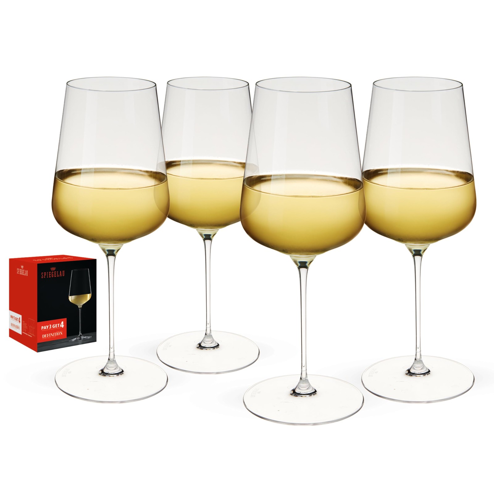 Spiegelau Definition Crystal Universal Wine Glasses for Red and White Wines, ... gallery