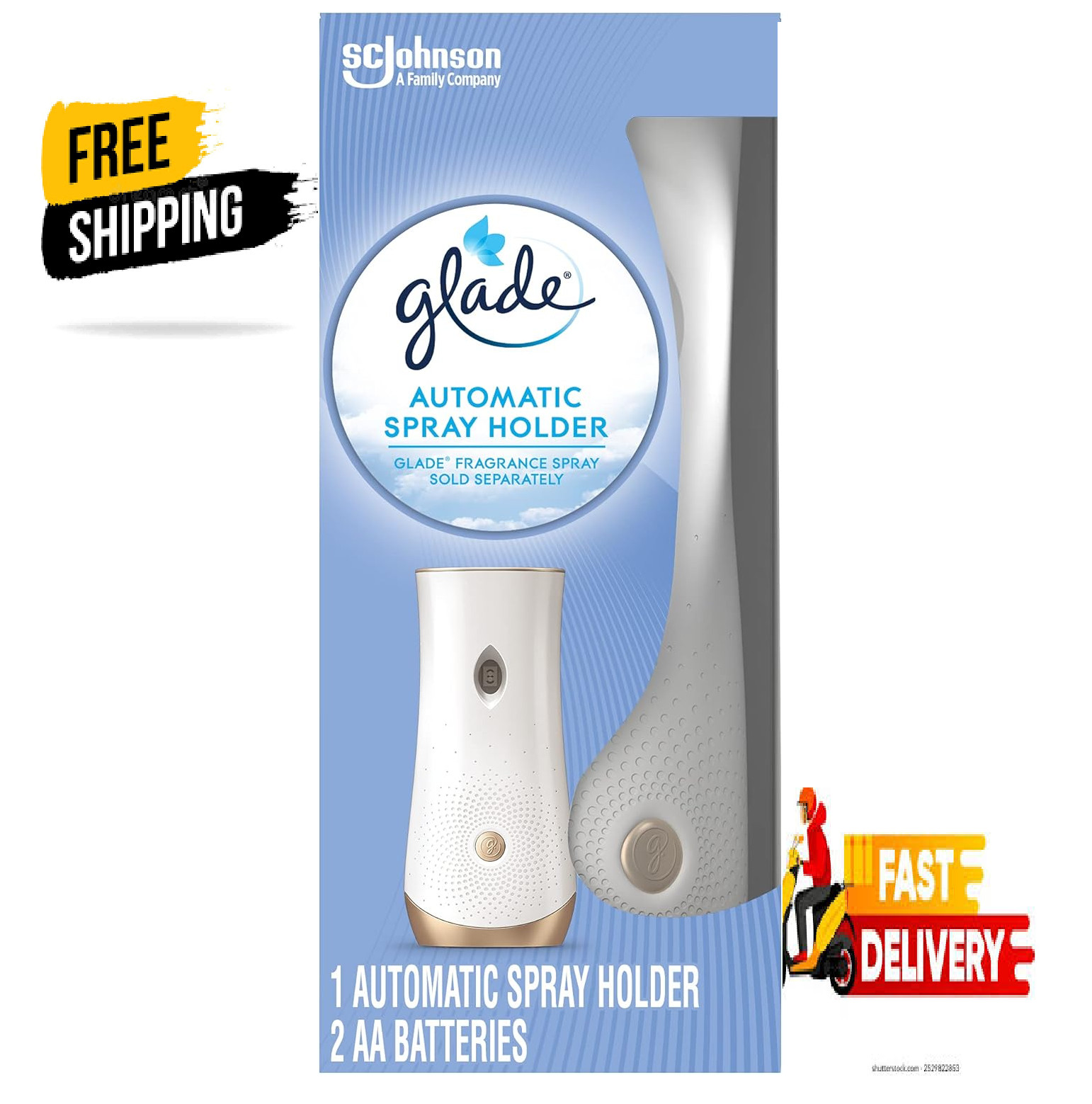 Glade Automatic Air Freshener Spray Holder, For Home and Bathroom, 1 Count gallery