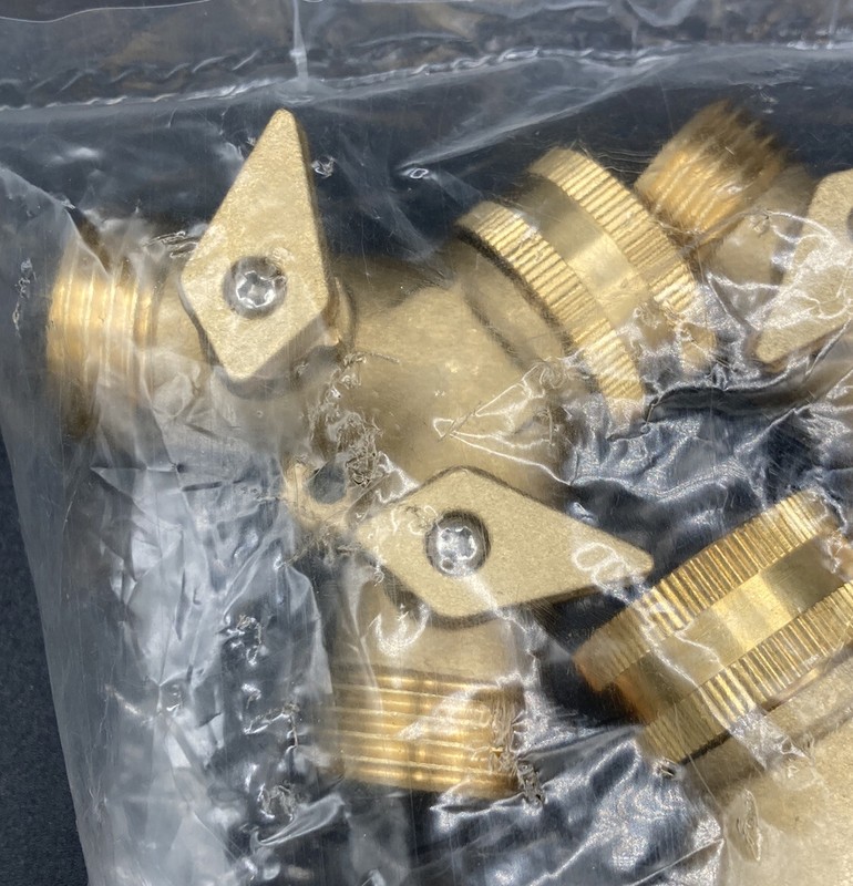 Jones Stephens 10 Pack Heavy Brass hose Wye splitter Y Adapter Connector G20053 gallery