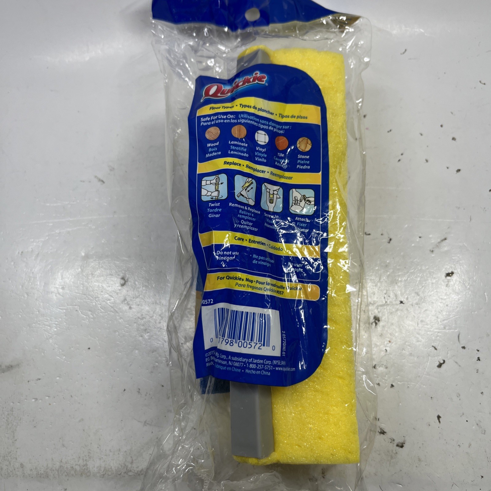 Quickie Mop & Scrub Roller Mop Refill Type R Fits Mop #0572 New in Pack gallery