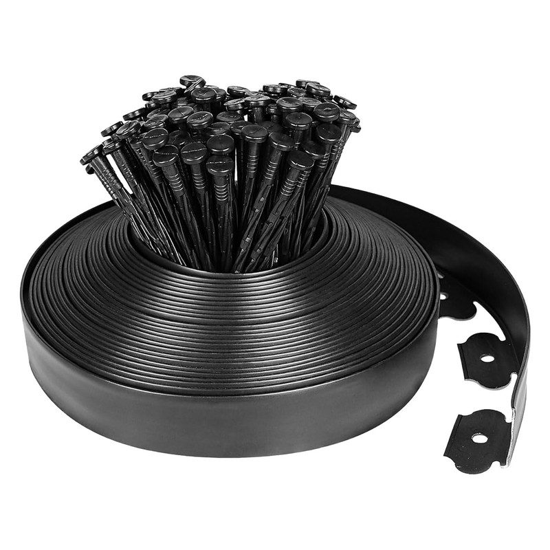 30/100FT L-shaped Landscape Edging Border Kit NonDigging Garden Edge Lawn Border gallery