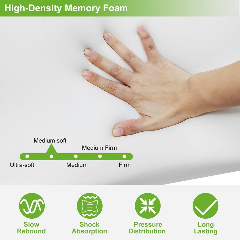 Bamboo Sleeping Orthopedic Memory Foam Pillow Contour Cervical Neck Support gallery
