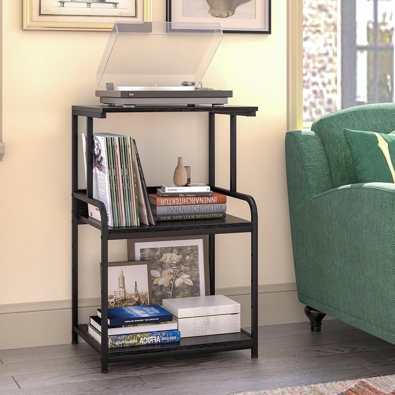 Printer Stand W/ Storage Shelf 3 Tier Printer Cart W/ Wheels Mobile Printer gallery