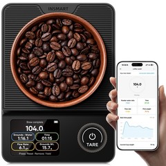 INSMART Coffee Scale with Timer, Bluetooth Espresso Scale with App Sync 5kg/0…