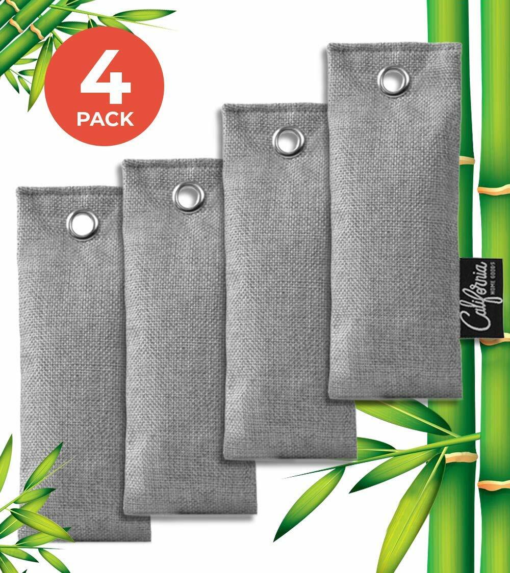 Gray Mini Bamboo Charcoal Air Purifying Bags (4-Pack), 50g gallery