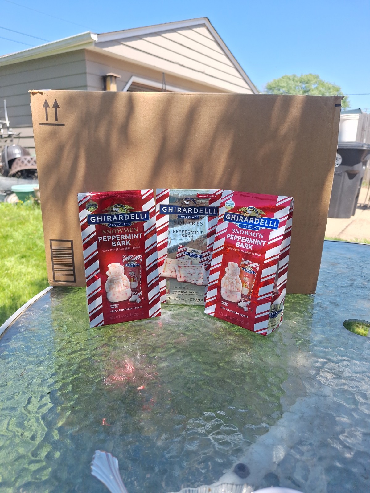 Ghirardelli Peppermint Bark Snowmen & Bark Best By 03/31/26 - 3 Packages gallery