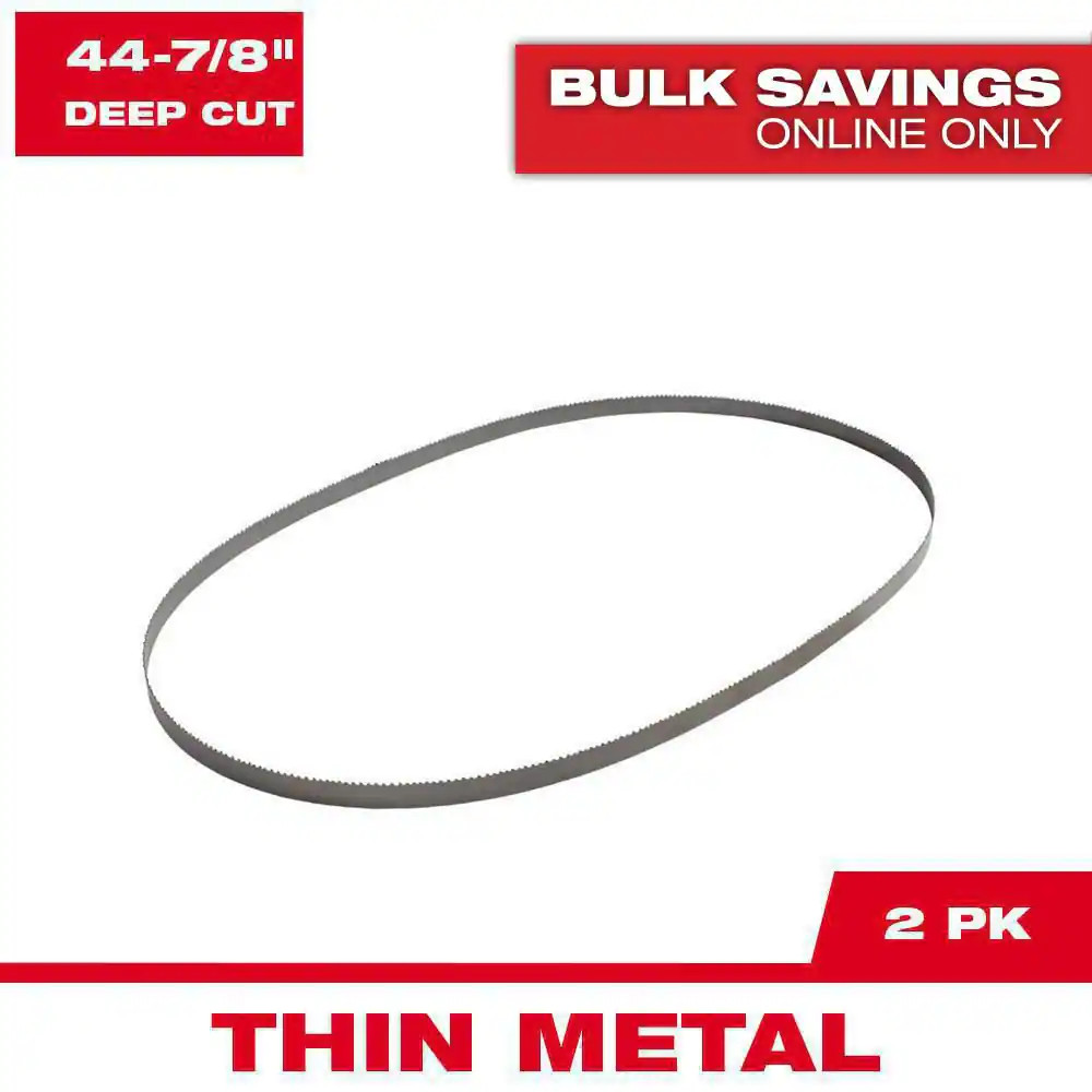44-7/8 In. 18 TPI Deep Cut Portable High Speed Steel Band Saw Blades (2-Pack) fo gallery
