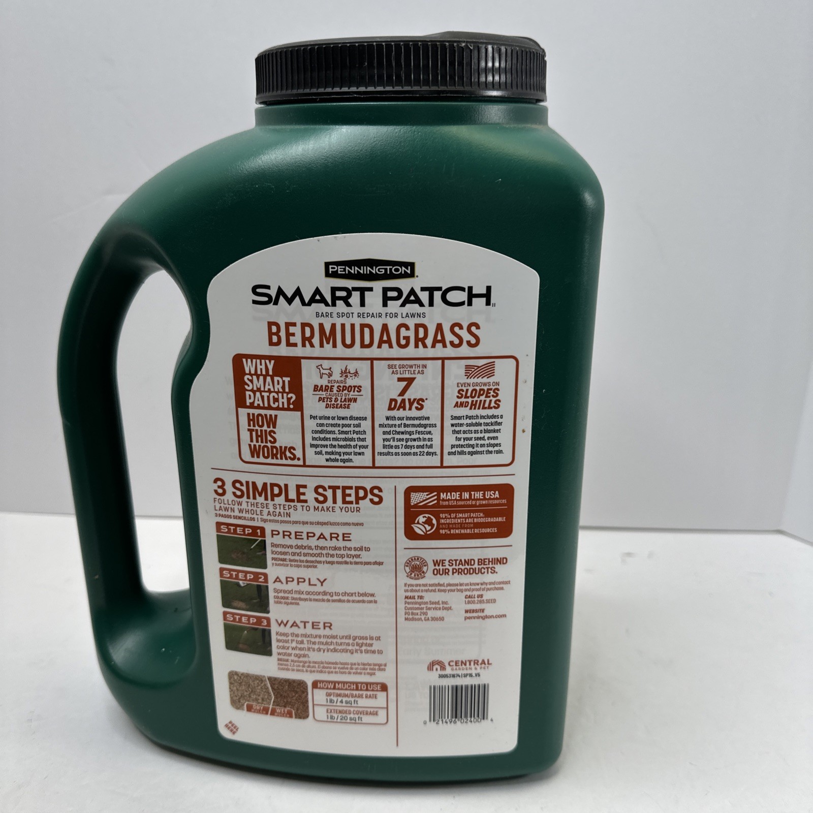 Smart Patch Bermudagrass Seed Mulch Seed Fertilizer 5 lbs - Covers 100 sq. ft. gallery