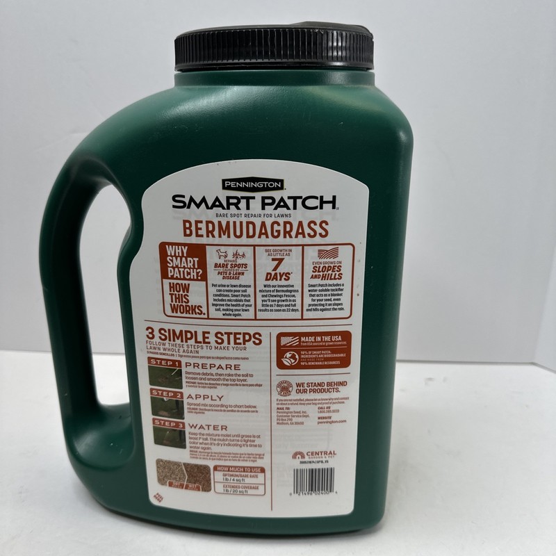 Smart Patch Bermudagrass Seed Mulch Seed Fertilizer 5 lbs - Covers 100 sq. ft. gallery