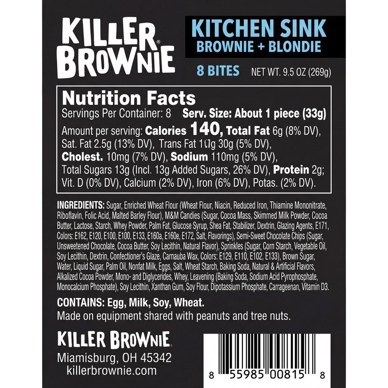 Killer Brownie Bites Value Pack | 8 Count | Kitchen Sink | Pack of 3 (24 Total B gallery