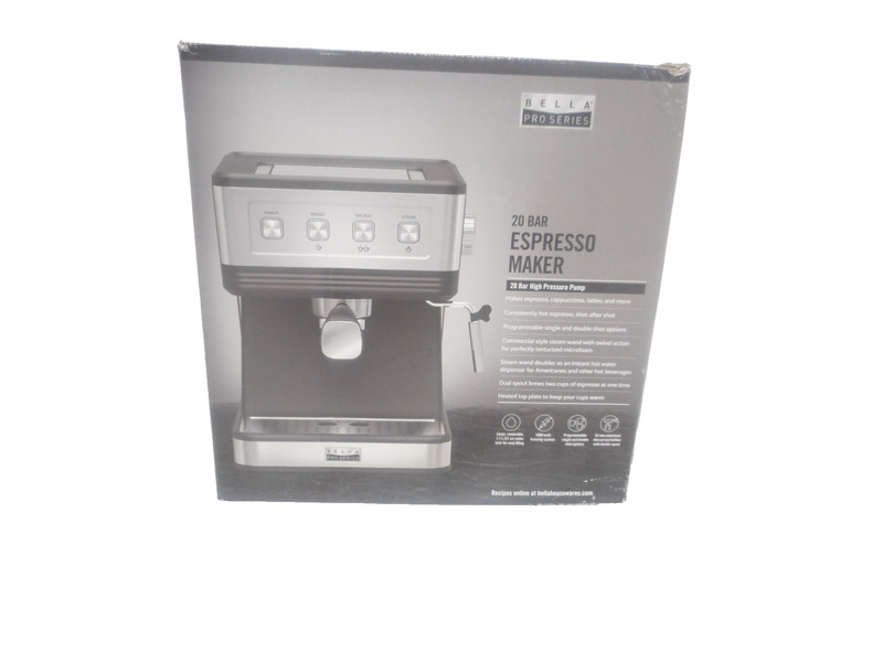 Bella Pro Series 20-Bar Espresso Maker – Stainless Steel Coffee Machine, gallery