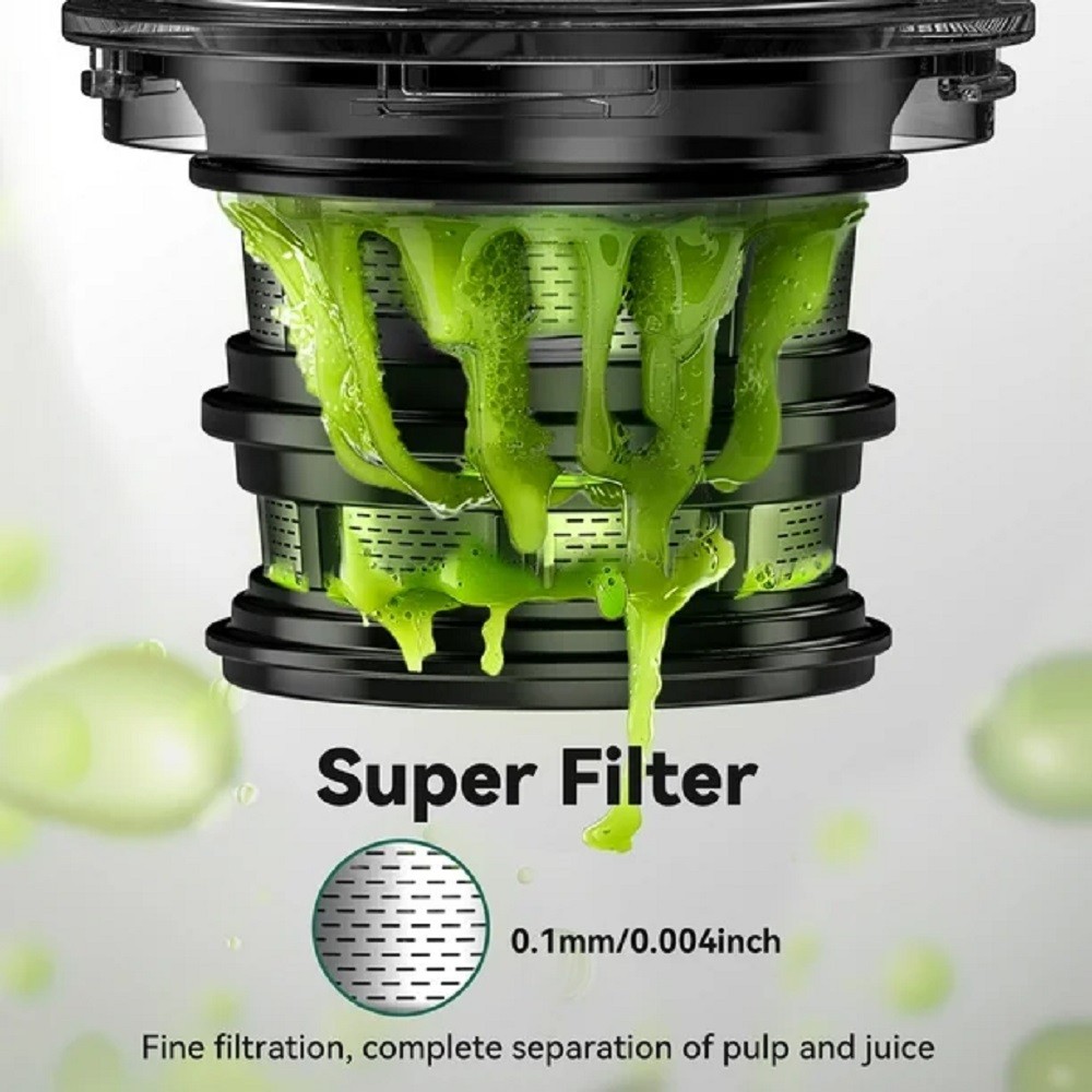 LINKChef Juicer Machine, Slow Masticating Machines with 4.1" Extra Large Feed gallery
