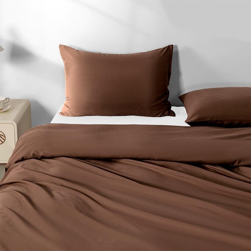 2 Pack Microfiber Zipper Pillowcases Soft Comfortable Not Shrink Coffee Pillo... gallery