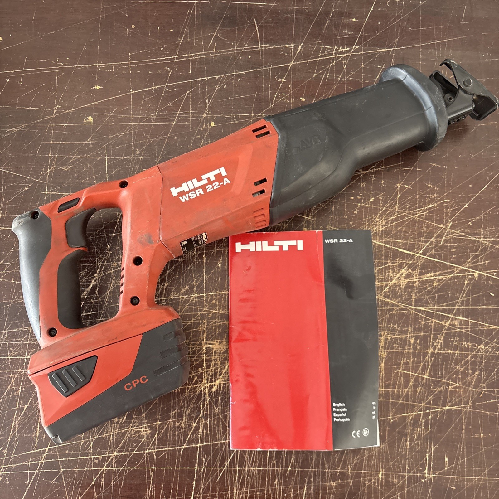 Hilti WSR 22-A Reciprocating Saw w/ B22 5.2 Battery and Manual - Tested - 38 gallery