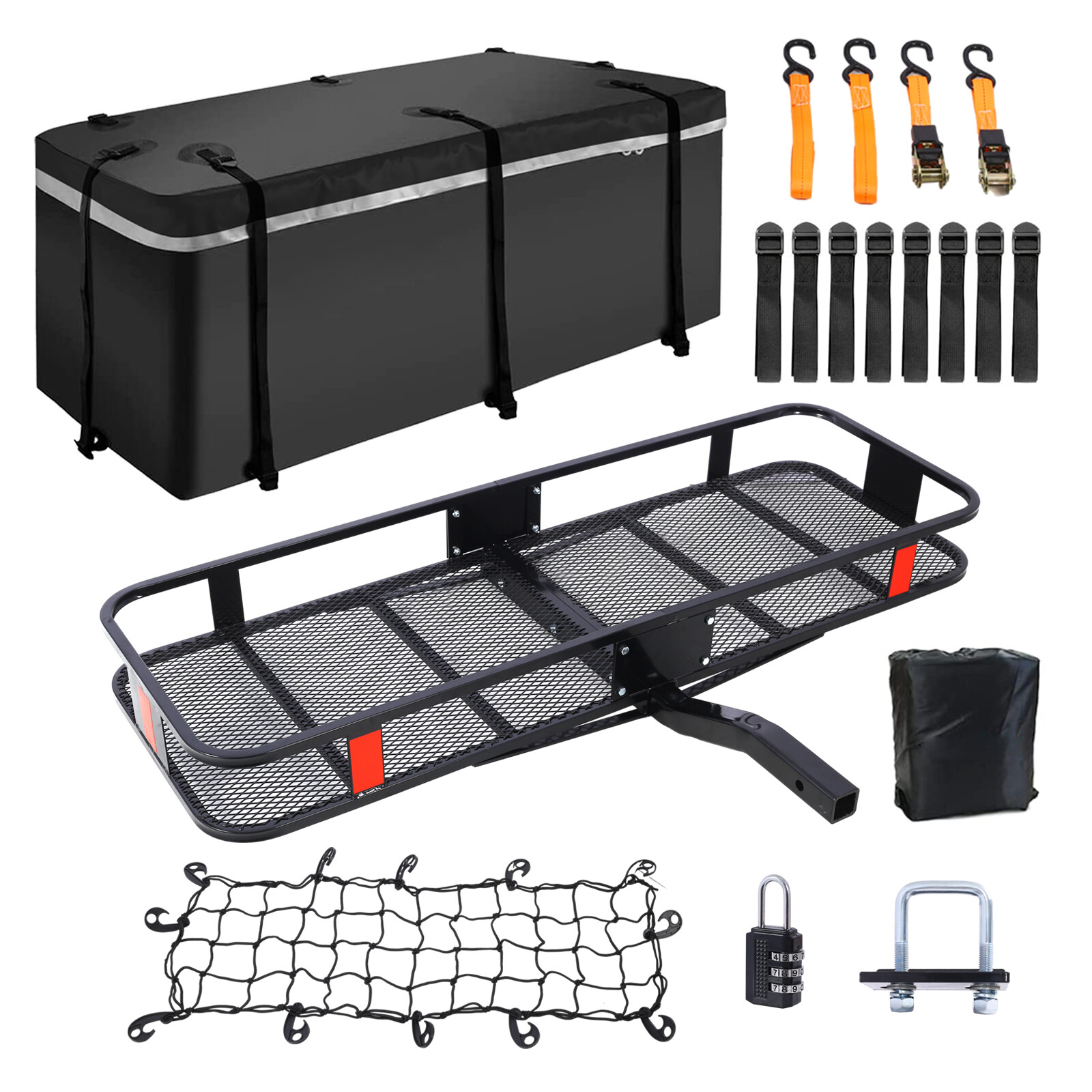Hitch Cargo Basket + Waterproof Cargo Bag 13 cu. ft. Carries 500 lbs. gallery