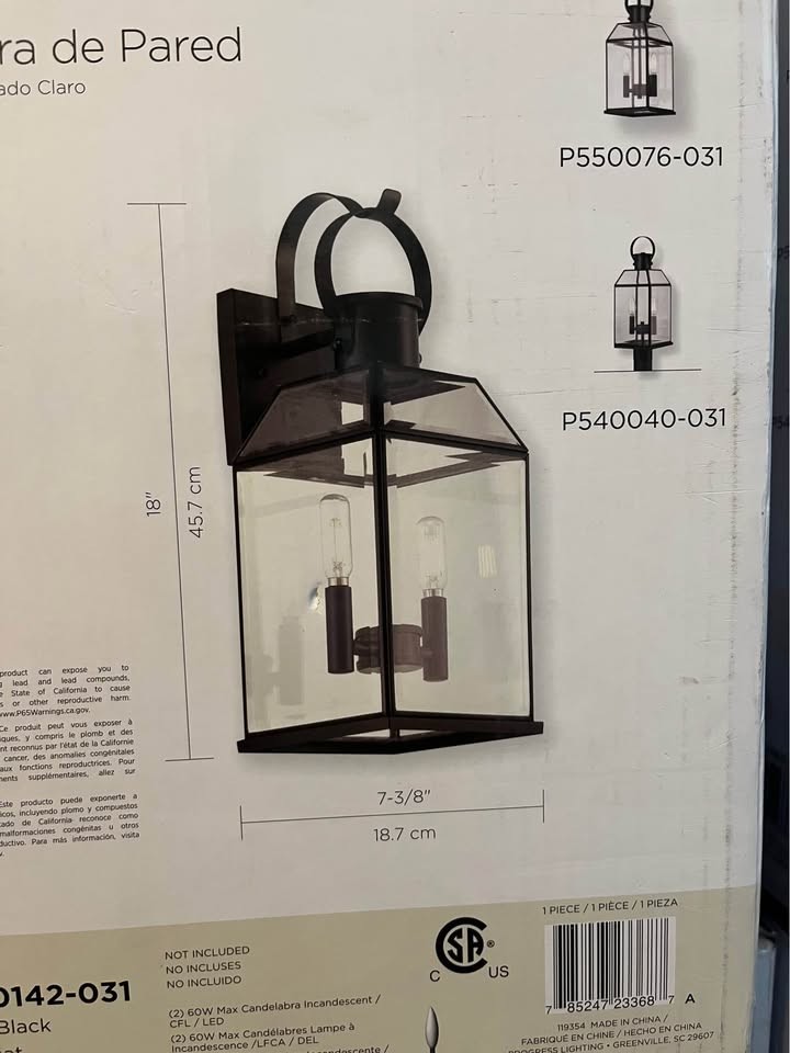 Progress Lighting Canton Heights 18 in. 2-Light Outdoor Wall Lantern gallery