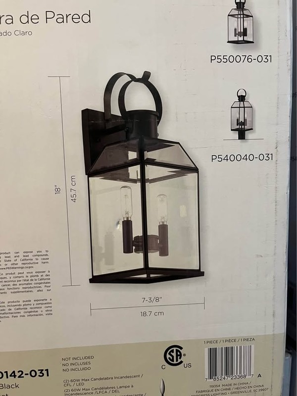 Progress Lighting Canton Heights 18 in. 2-Light Outdoor Wall Lantern gallery