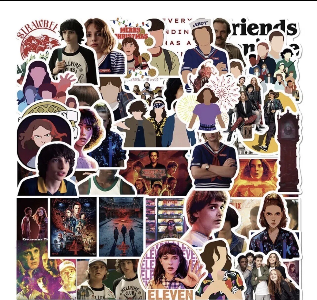 10 Random Stranger Things TV Stickers Car Decals Laptop Binder Free Shipping! gallery
