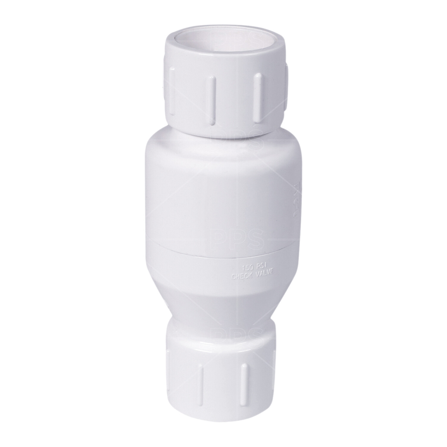 PVC White Plastic Solvent Inline Check Valve for Backflow Prevention gallery