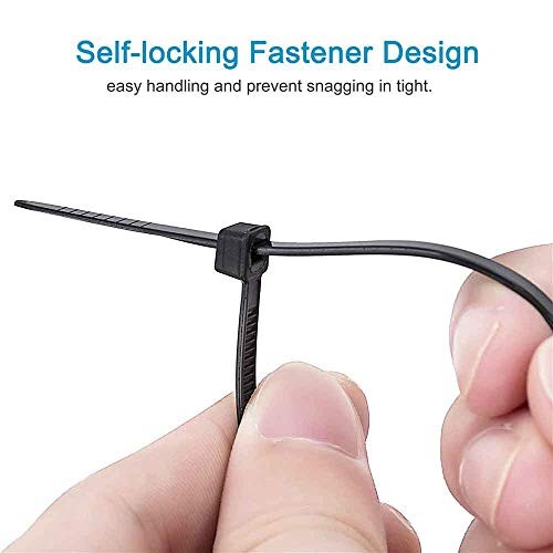 100pcs Cable Zip Ties Heavy Duty 8 Inch, Premium Plastic Wire Ties with 50 gallery