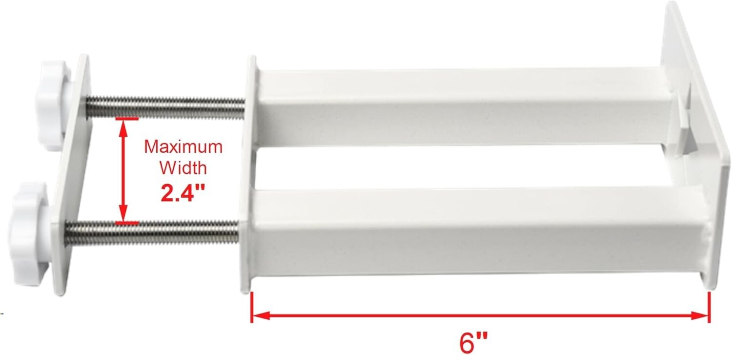 2 Pack Deck and Fence Rail Universal Planter Box Holder Brackets Shelf Clamps gallery