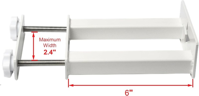 2 Pack Deck and Fence Rail Universal Planter Box Holder Brackets Shelf Clamps gallery
