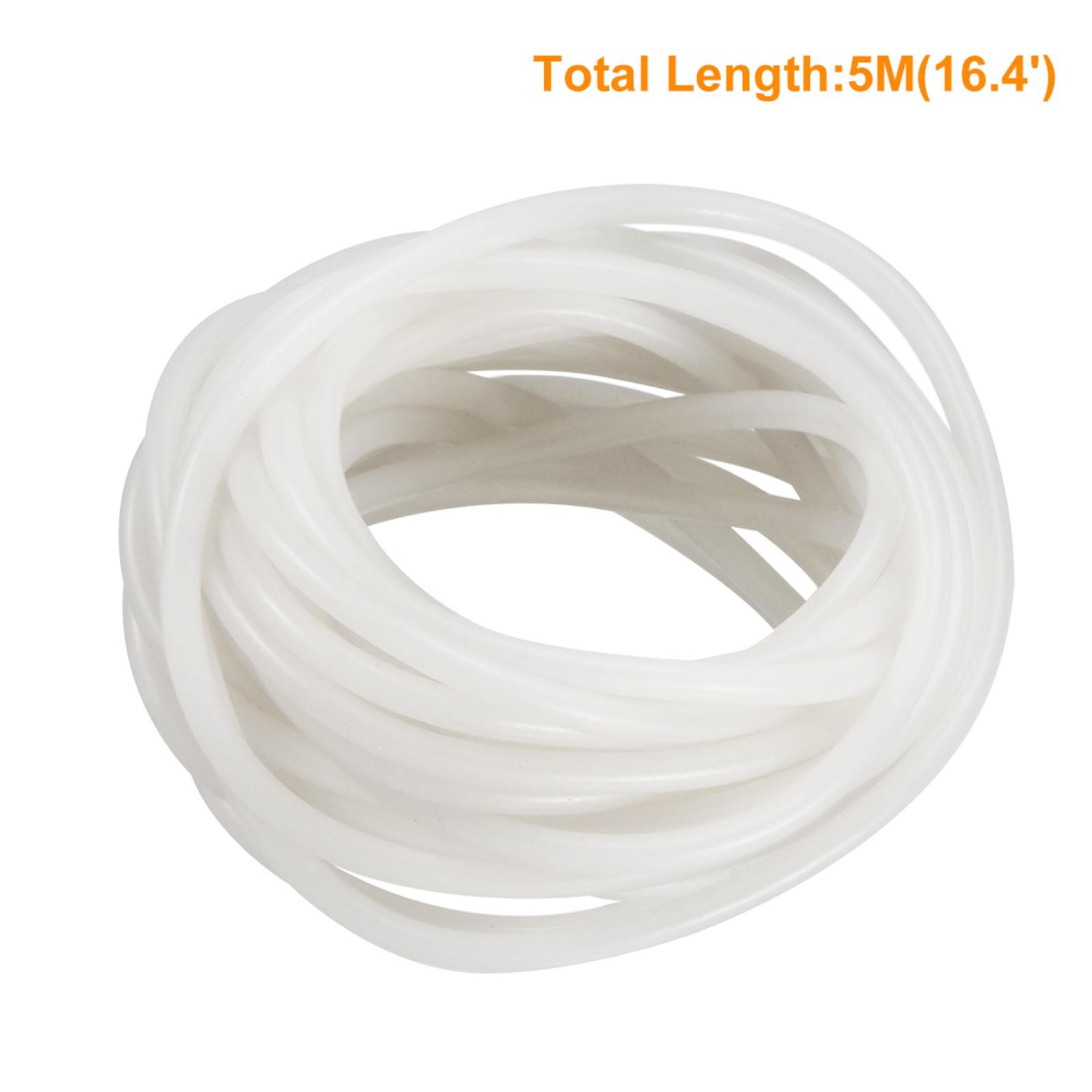 5mm x 7mm Silicone Translucent Pipe Water Air Flexible Pump 5m16.4Ft Long gallery