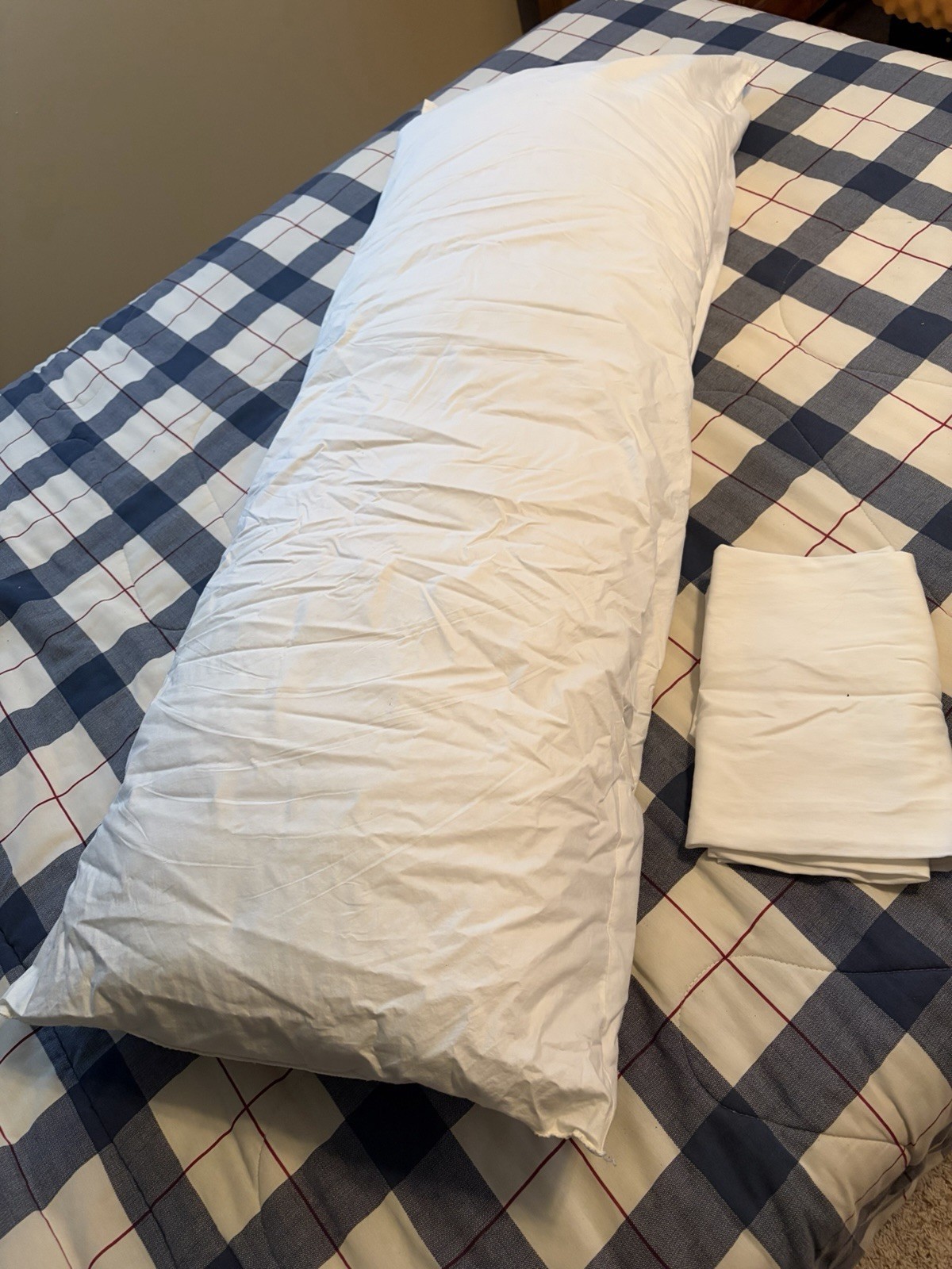 Body Pillow With One Case; White; 48" x 16" gallery