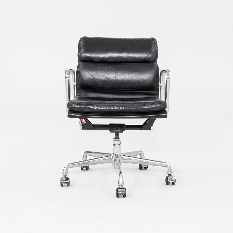 2003 Herman Miller Eames Soft Pad Management Desk Chair Black Leather 6x Avail gallery