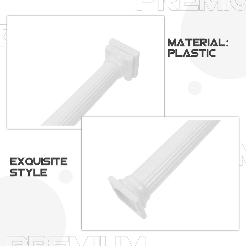 Roman Column Tiered Stand, Plastic 8pcs 17cm Cake Tier Separator for Wedding,... gallery