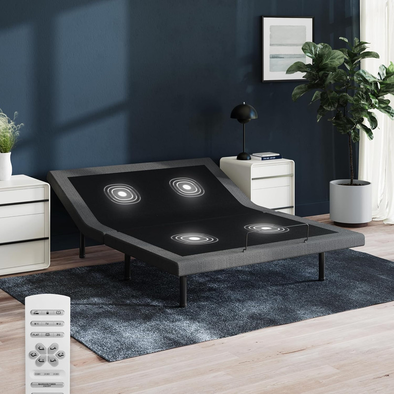 Nectar Premier Adjustable Base - Queen - Head & Foot Incline - Wireless Remote w gallery
